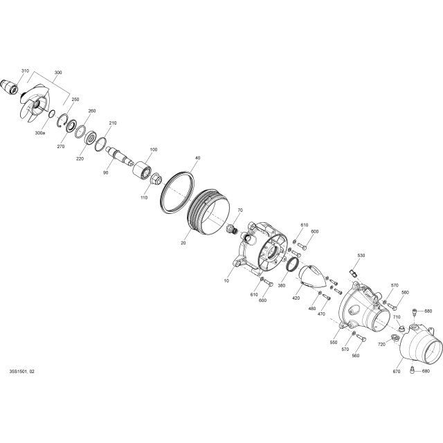 SeaDoo Spark OEM Jet Pump Bearing and Seal Kit