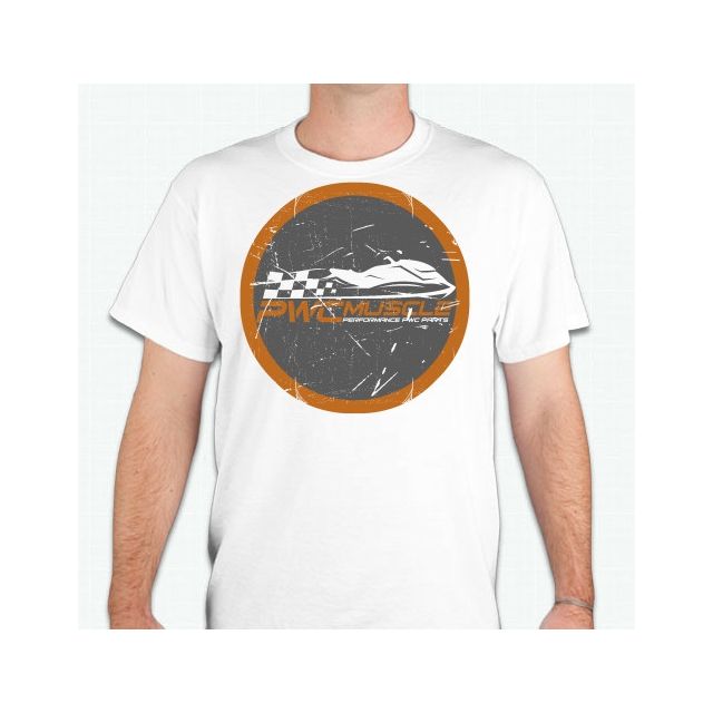 PWC Muscle Orange Logo T-Shirt