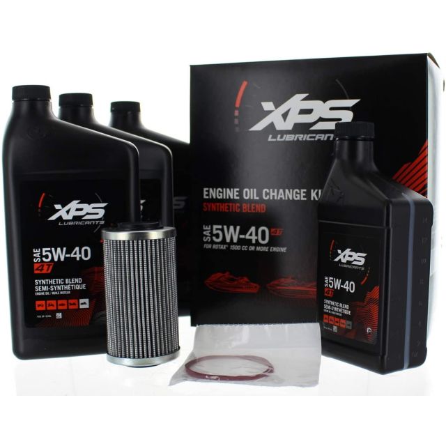 Sea-Doo ACE and 4Tec Full Synthetic Oil Change Kit 3.5 Quarts XPS Oil and OEM Oil Filter For ROTAX Engines