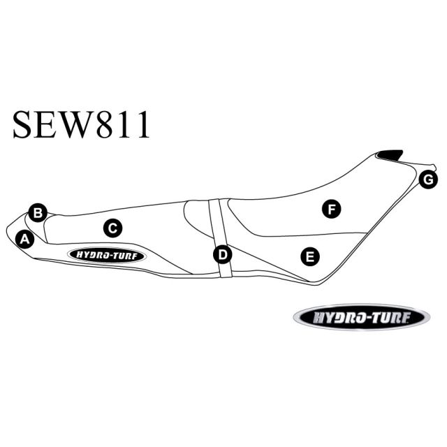 Sea-Doo Spark (14-23) 3 Seater Hydro-Turf Seat Cover