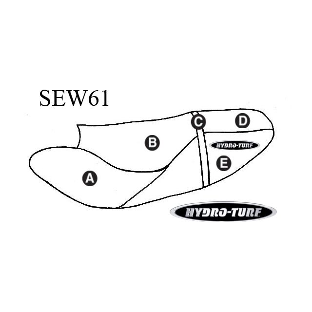 Hydro Turf Kawasaki Ultra 150 / 130 DI Seat Cover + Handlebar Cover