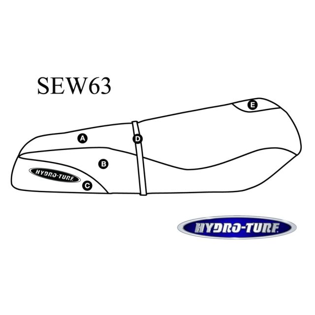 Hydro Turf Kawasaki ST / STS / 750 STX & 900 STX (Pre 99) Seat Cover