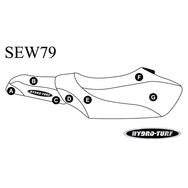 Hydro Turf Yamaha GP Family (Pre 99), GP1200R (99) Seat Cover