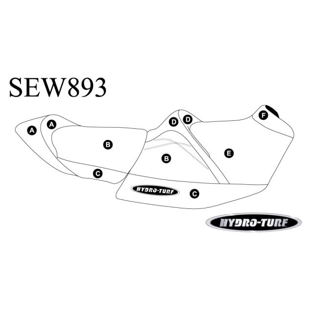 Hydro-Turf Seat Cover for Sea Doo RXT 230, RXT-X 300 & Wake Pro 230 (18)