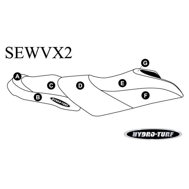 Yamaha VX, VXS, VX Deluxe (15-16) Hydro-Turf Seat Cover